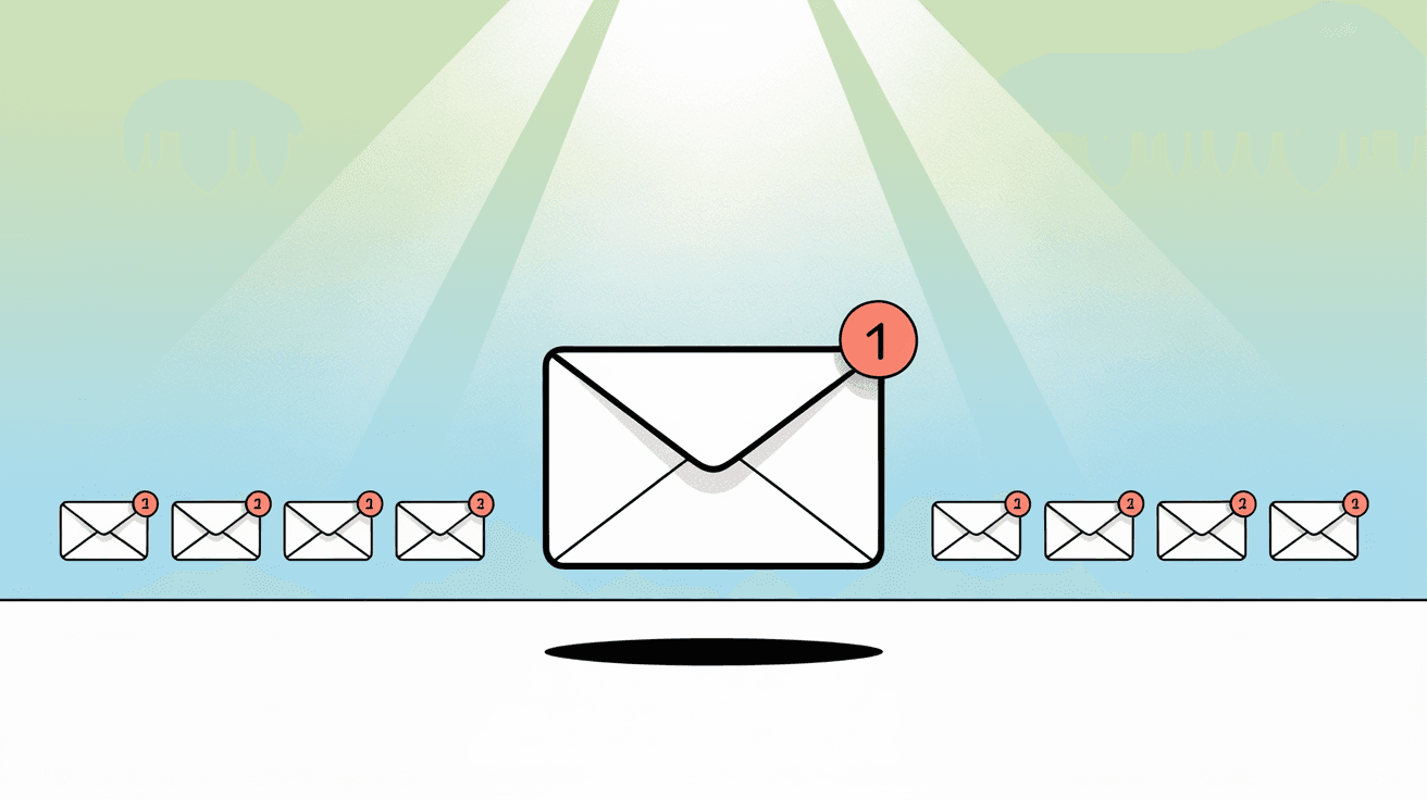 Clean, organized inbox showing email zen and success